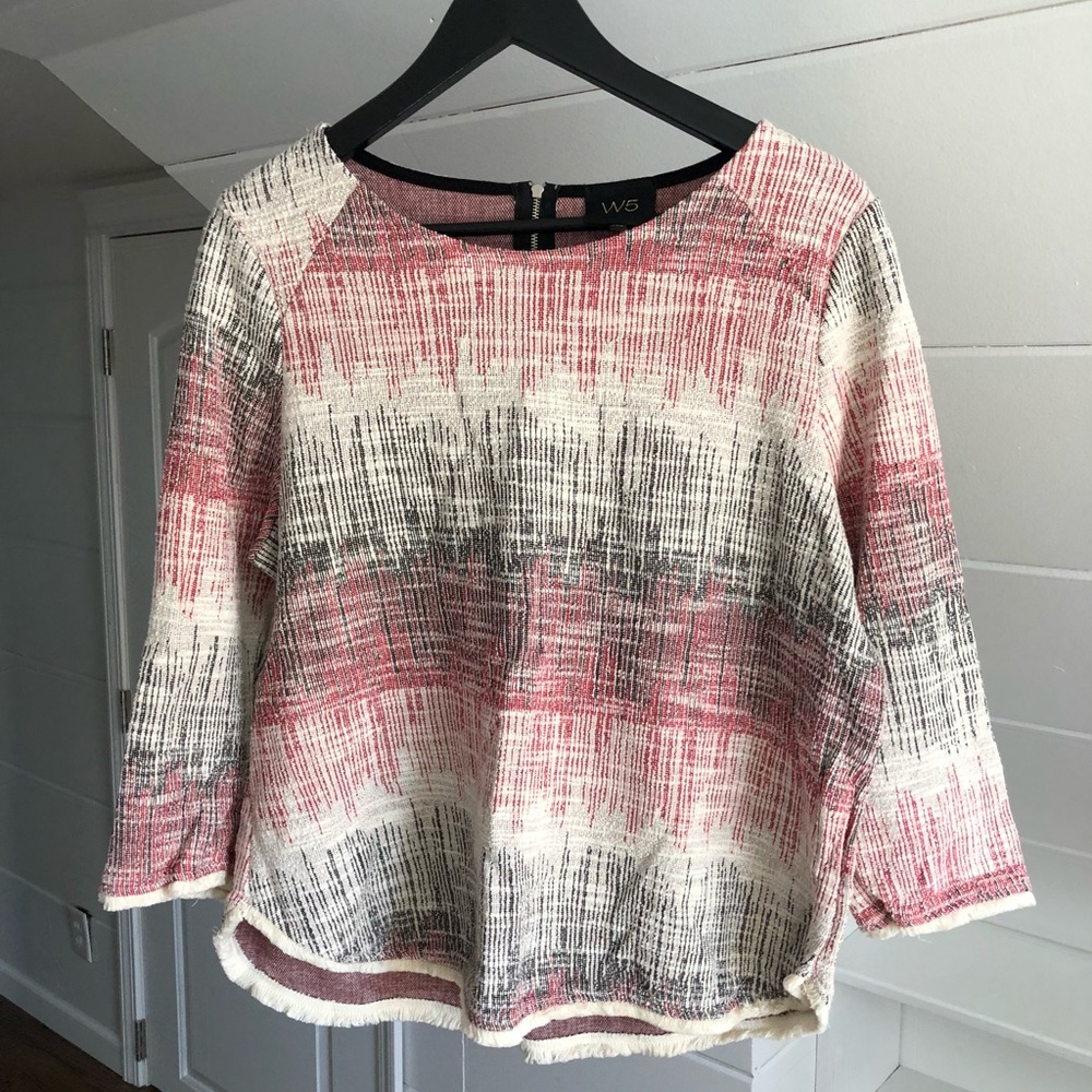 Frayed Hem Sweater